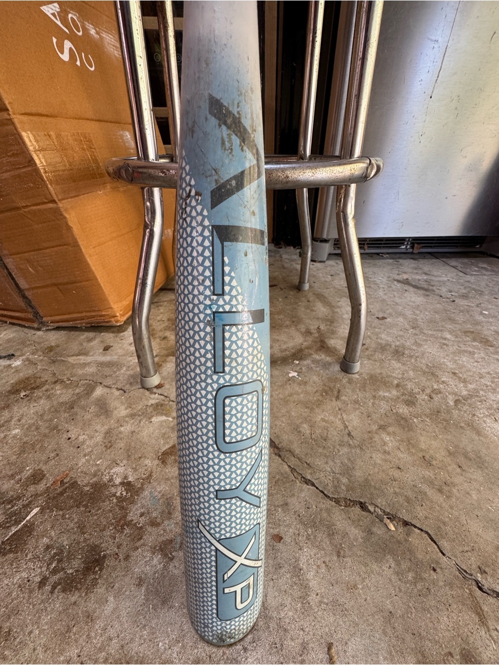 44 XP Alloy Light Blue BBCOR Bat PINK grip
